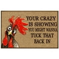 thumbnail image 1 of NSESSHome Chicken Door Mat, Thick Non Slip English Floor Mat, Non Slip Entrance Mat, Absorbent Bathroom Kitchen Mat, 1 of 8
