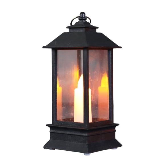 NSESSHome Christmas Lanterns Vintage Decorative Lanterns Retro Hanging antern LED Pillar Candles Battery Operated Candles Waterproof Wedding Lanterns for Ramadan Indoor Party