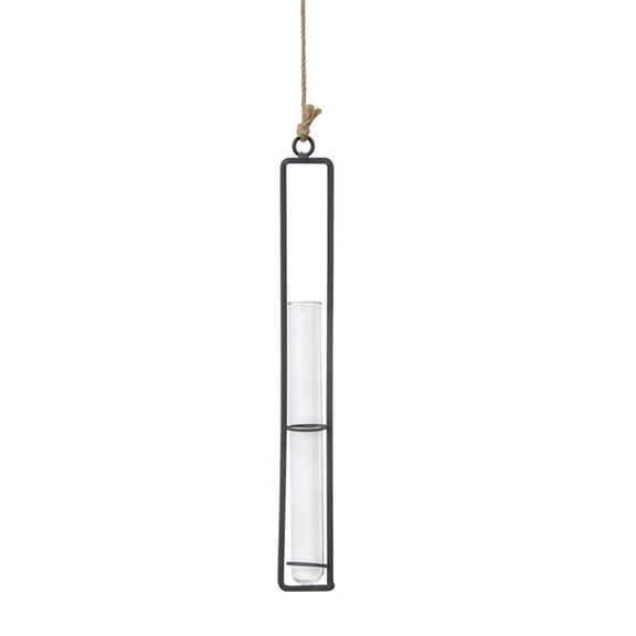 NSESSHome Clear Glass Test Tube Flower Vases Wall Hanging Plant Terrarium Container
