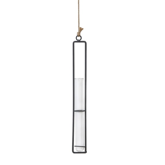 NSESSHome Clear Glass Test Tube Flower Vases Wall Hanging Plant Terrarium Container