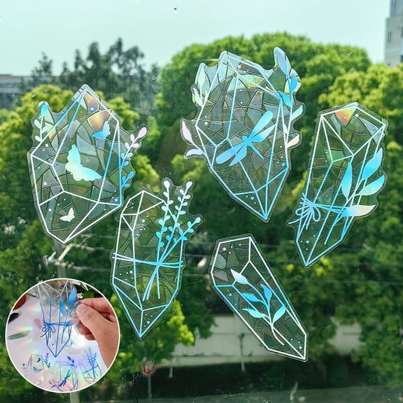 NSESSHome Collision Window Decals For Bird Strikes,Non Adhesive Window Clings, Stickers, Window Clings Window Stickers Glass Decals