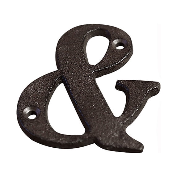 NSESSHome Creative Alloy Wrought Iron Number Letter Creative DIY House Number