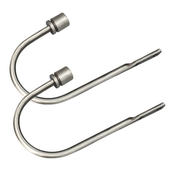 NSESSHome Curtain Holdback, 2 Pcs Wall Mounted Drapery Tiebacks with Screws, Heavy Duty Metal Curtain Holdbacks Decorative Window Drapery Holder Curtain Hook