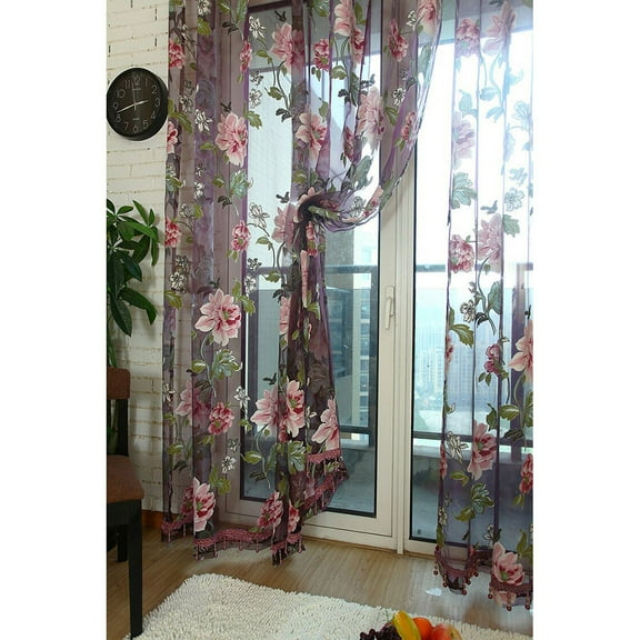 NSESSHome Curtain Panel, Modern Sheer Tulle Window Drape, Soft and Romantic for Home Decor - 39.3x78.7 Inches