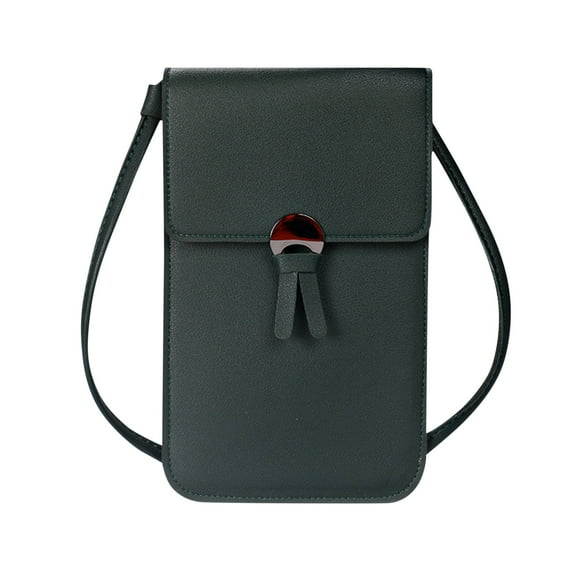 NSESSHome DGS Women Touchscreen Phone Bags, Mini Leather Mobile Phone Crossbody Bags Shoulder Handbag Wallet With Credit Card Slots