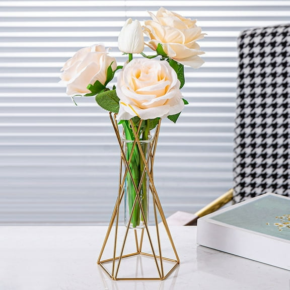 NSESSHome Dining Table Desk Metal Living Room Flower Arrangement Ornaments