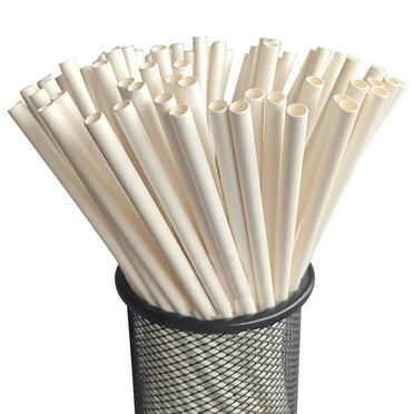 NSESSHome Disposable Paper Straws Drink Straws Party Dessert Decoration