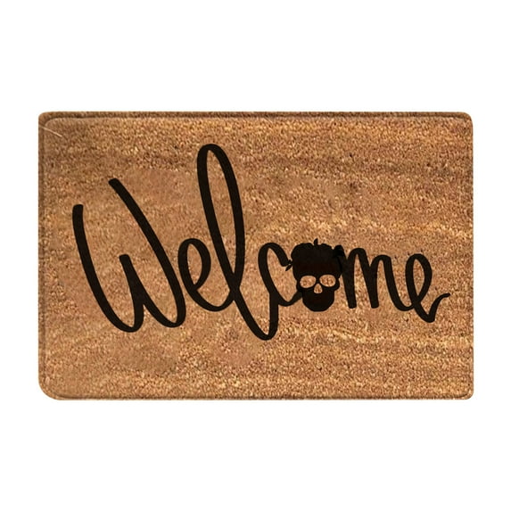 NSESSHome Clearance Fall Door Mat, Non Slip Autumn Welcome Decorative Doormat, Thanksgiving Halloween Front Door Mat, Holiday Kitchen Floor Mat Rug for Indoor Outdoor, 23.6 x 15.75 Inches