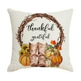 thumbnail image 1 of NSESSHome Clearance Fall Pumpkin Truck Throw Pillow Covers, 18 x 18 Inch Autumn Thanksgiving Harvest Plaid Decorations for Sofa Couch, 1 of 3