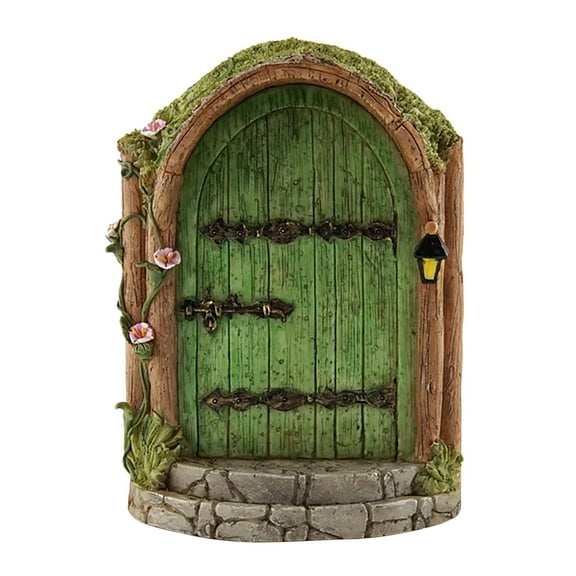 NSESSHome Garden Fairy Door Decoration, Miniature Fairy Doors Mini Fairy Garden Decor Yard Art Sculpture for Trees Fairies Door Wall Hanging Ornaments