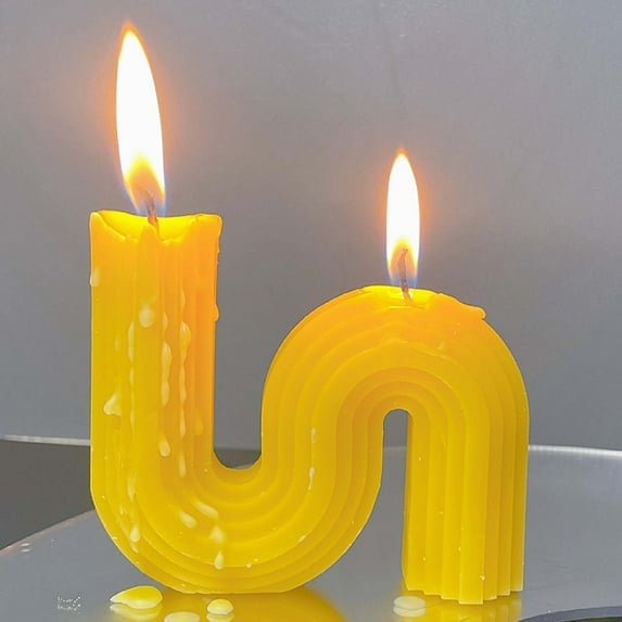 NSESSHome Clearance Geometric S-shaped Aromatherapy Candle Large S-shaped Decoration Home Decoration Candle