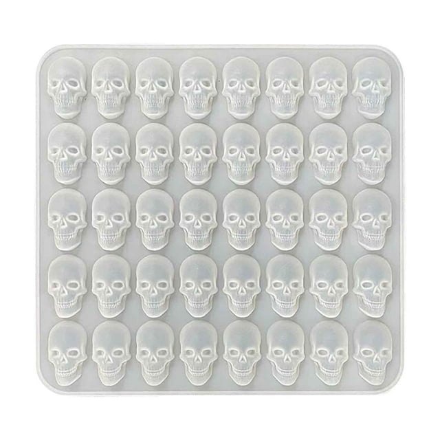 NSESSHome Halloween Hot 40 Even Skull Ice Grill Baking Small Skull Halloween DIY Candy Tool