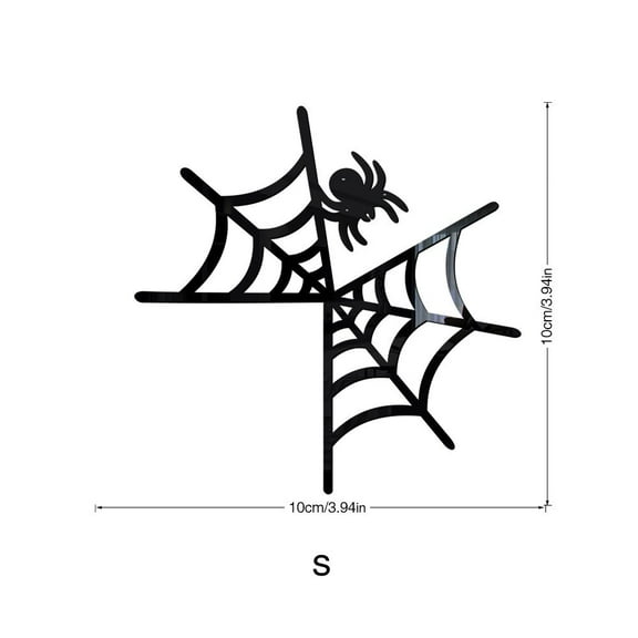 NSESSHome Halloween Window Stickers Wall Decoration Set Spider Web Design Window Clings for Halloween Party Supplies