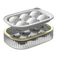 thumbnail image 1 of NSESSHome Ice Cube Trays Ice Ball Maker with Lids, Silicone Sphere Round Ice Mold, Reusable for Freezer, Whiskey, Chilled Drinks, 1 of 5