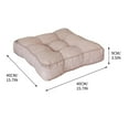 thumbnail image 1 of NSESSHome Imitation Linen Seat Cushion for Chair Non Slip, Fashion Solid Color Square Thick Chair Pad, for Office Kitchen Dining Room Patio Chairs (15.7x15.7x3.5 inches), 1 of 3