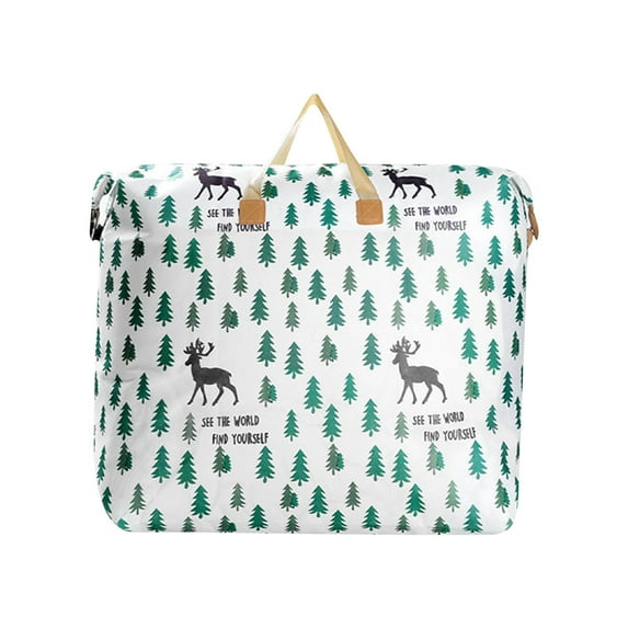 NSESSHome Largecapacity Storage Bag With Handle Largecapacity Storage Bag Foldable Storage Bucket For Quilt Blanket