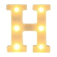 thumbnail image 1 of NSESSHome Light Up Letters, Led Letters Lights 26 Alphabet, Decorative Lighted Letters, Battery Powered Led Marquee Light Up Letters for Party, Bar, Night Light, Home Decor(Letter H), 1 of 3