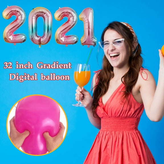 NSESSHome Number Foil Balloons Color Number Ballon Happy Birthday Party Decoration