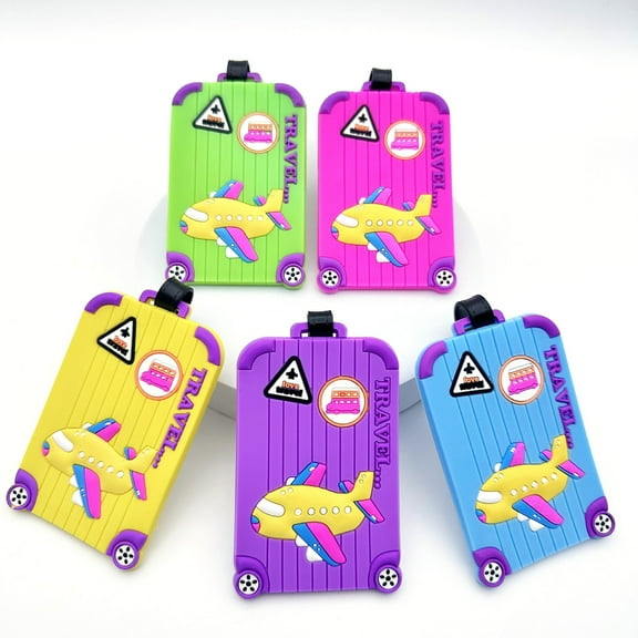 NSESSHome PVC Soft Rubber Luggage Hanging Tag Luggage Hanging Tag Boarding Card Sleeve