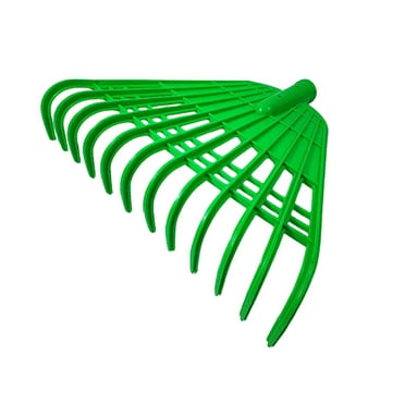 NSESSHome Plastic Garden Rake, Agricultural Tool for Leaf Raking, Soil Loosening and Garden Debris Removal