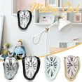 thumbnail image 1 of NSESSHome Retro Wall Clock Twisted Roman Numeral Clock Living Room Mute Melting Clock, 1 of 2