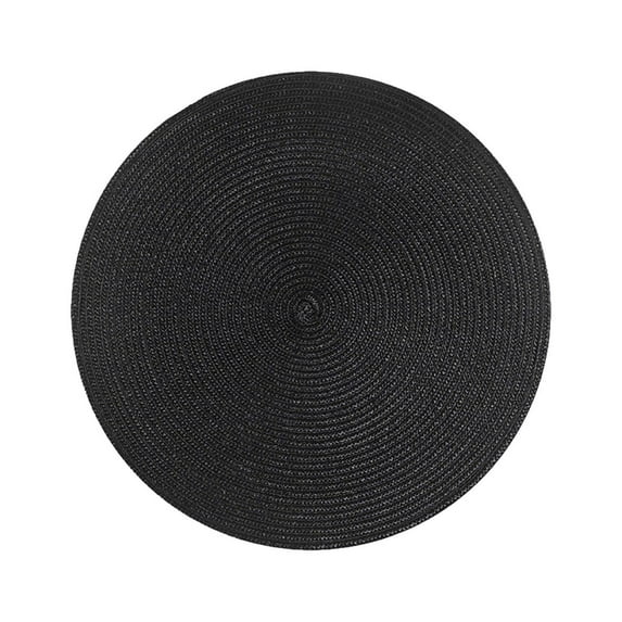 NSESSHome Round Braided Placemats Washable PP Round Placemats for Kitchen Dining Table 7.28 inch Round Table Mats