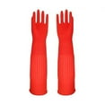 thumbnail image 1 of NSESSHome Rubber Dishwashing Cleaning Gloves, Reusable, Waterproof with Extra-Long Cuff and Anti-Slip Design for Household and Kitchen Use - L, 1 of 6