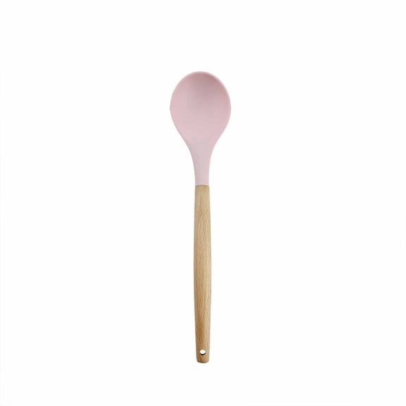 NSESSHome Silicone Wooden Spatula Cooking Utensils Non-stick Spatula Kitchenware