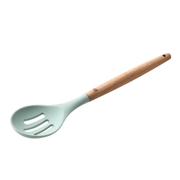 NSESSHome Silicone Wooden Spatula Cooking Utensils Non-stick Spatula Kitchenware