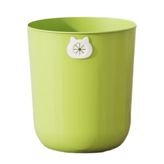 NSESSHome Small Trash Can, Bathroom Trash Can, Slim Waste Basket, Round Garbage Can, Plastic Trash Bin for Kitchen, Dorm, Bedroom, Office, Living Room, Study, Compact Spaces