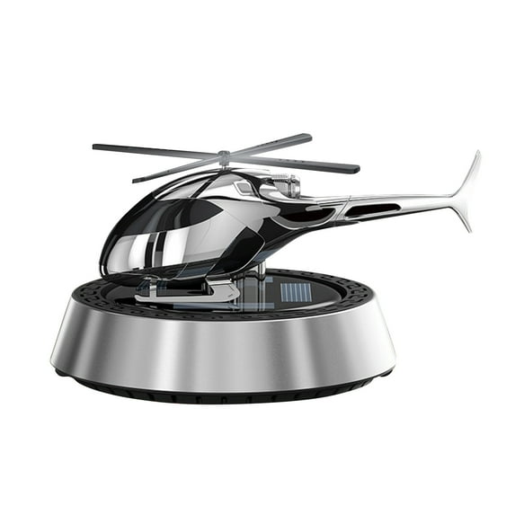 NSESSHome Solar Helicopter Car Aromatherapy Decoration Solar Rotating Helicopter Design Aromatherapy Diffuser