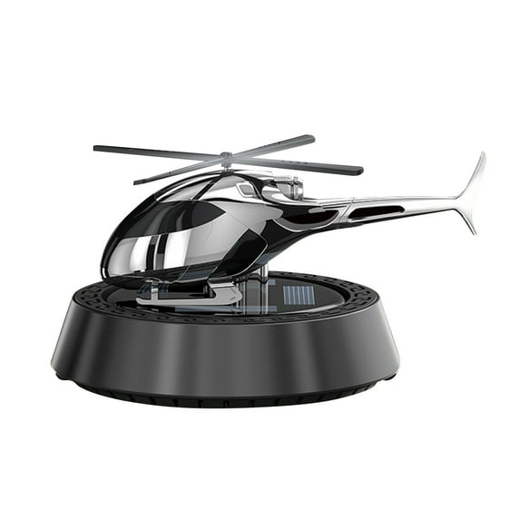 NSESSHome Solar Helicopter Car Aromatherapy Decoration Solar Rotating Helicopter Design Aromatherapy Diffuser