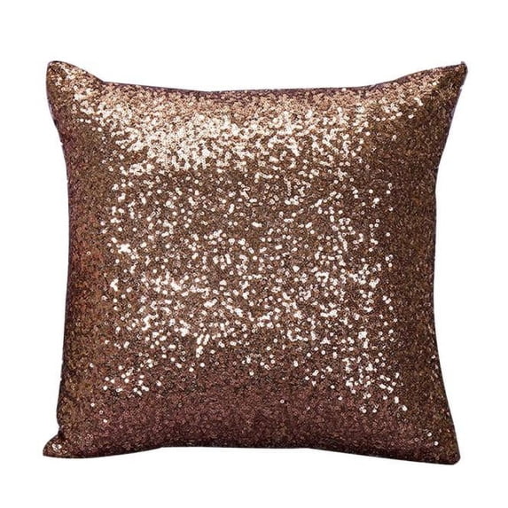 NSESSHome Clearance Solid Color Glitter Sequins Home Office Decorative Pillowcase Throw Pillow Cushion Cover 15.7 x 15.7 Inches