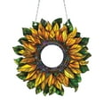 thumbnail image 1 of NSESSHome Sunflower Stained Suncatcher,Large Sunflower Suncatcher for Window Hanging,Stained Decor with Metal Chain, 1 of 5