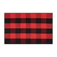 thumbnail image 1 of NSESSHome Thanksgiving Plaid Fall Outdoor Rug,Washable Halloween Door Mat,Reversible Front Porch Rug, Checkered Layering Rug for Entryway, Front Porch Decor 19.6"x31.4", 1 of 7