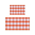 thumbnail image 1 of NSESSHome Thanksgiving Set of 2 Plaid Fall Outdoor Rug,Washable Halloween Door Mat,Reversible Front Porch Rug, Checkered Layering Rug for Entryway, Porch Decor 23.6"x15.7"+35.4"x23.6", 1 of 7
