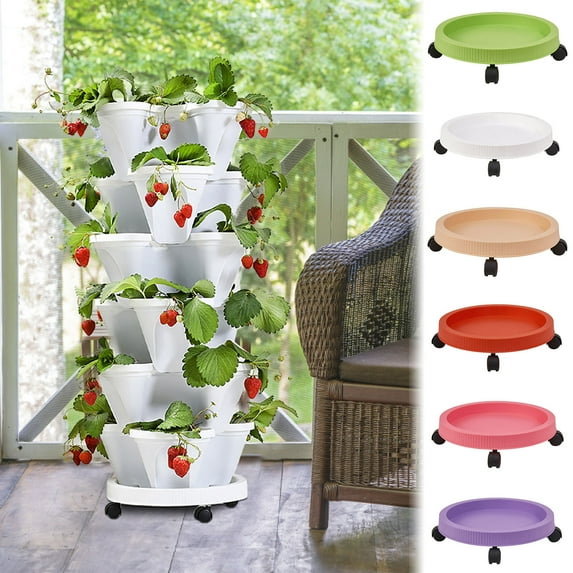 NSESSHome Three-dimensional Four- Flowerpot Multi-layer Superimposed Planting Pot