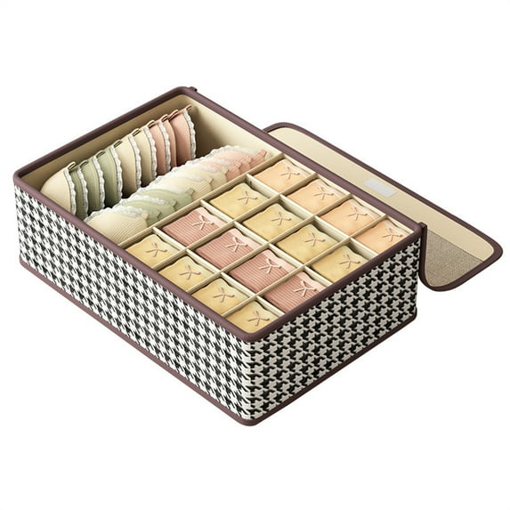 NSESSHome Underwear Panty Organizer For Home Use Put Socks Gods Load Apparel Bra Organizer Drawer Type 3 In 1