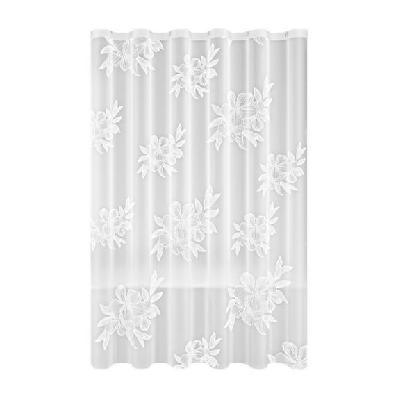 NSESSHome Weighted EVA Shower Curtain with Hooks - Modern Neutral Hotel Bathroom Decor, Waterproof Cloth and Machine Washable