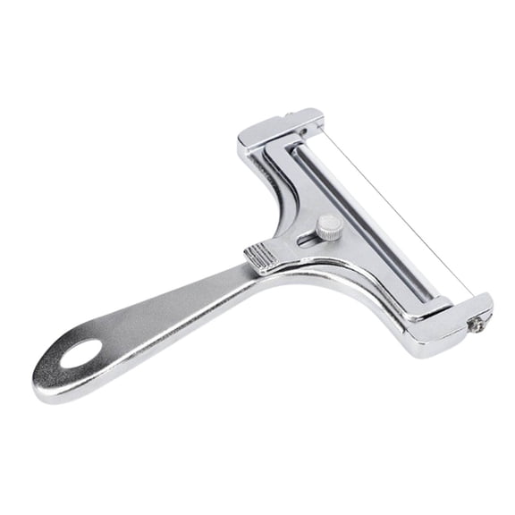 NSESSHome Wire Cheese Slicer Stainless Steel Handheld Cheese Cutter for Mozzarella, Cheddar, Gruyere, with 1 Extra Wire, Adjustable Thickness Cheese Shaver Cheese Slicers for Block Cheese