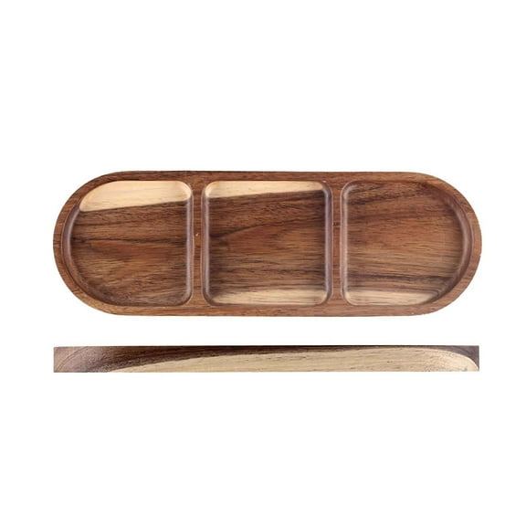 NSESSHome Wooden Cell Storage Box Snack Tray Wooden Household Dried Fruit Snack Tray