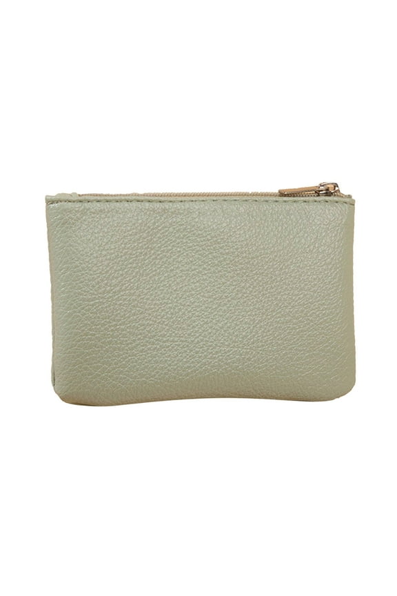 Coin Purse, Lychee Pattern Zipper Coin Purse Portable Coin Purse Mini Change Wallet for Women Coin Pocket Mini Money for Women Credit Card ID Key Headset Lipstick