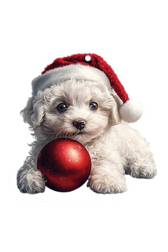 Cute Wind Dog Series Acrylic Bag Computer Keychain Car Rearview Mirror Pendant Christmas Ornaments