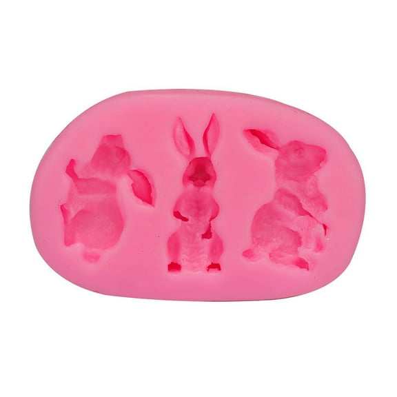 NSESSHome Easter Bunny Chocolate Molds, Silicone Eggs Candy Molds for Easter Basket Flowers Cookies, Cupcake Toppers, Cake Decoration Sugar Craft Gum Paste Clay Resin