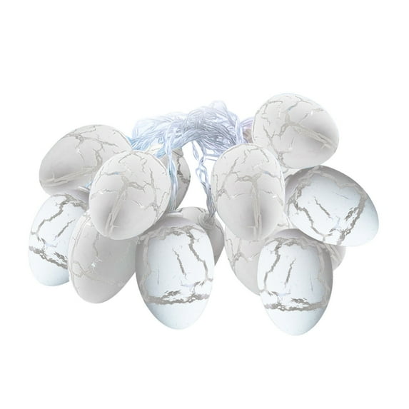 NSESSHome Easter Egg Lights Fairy Lights Battery Operated, Easter Lights String for Table Home Tree Mantel Party Décor, Indoor and Outdoor, Cracked Egg Design Easter Decorations