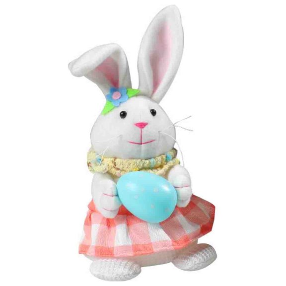 NSESSHome Easter Glowing Bunny Toy, Cute Rabbit and Radish Throwing Decoration for Festive Table and Home Décor
