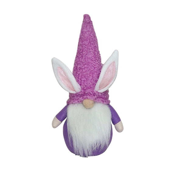 NSESSHome Easter Gnomes Decorations, Handmade Spring Easter Bunny Gnome Standing Board Faceless Plush Doll Ornaments for Easter Holiday Tiered Tray Home Table Indoor Decor Gifts