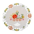 thumbnail image 1 of NSESSHome Easter Placemats, Rabbit Cutwork Embroidered Placemat 13.7inch Round, Spring Egg Floral Embroidery Table Mats for Easter Table Decorations, Easter Placemats, 1 of 6