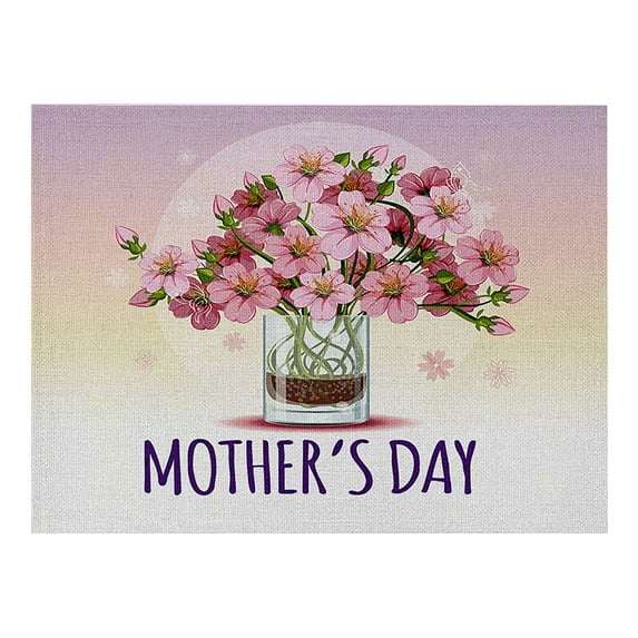 NSESSHome Flowers Spring Placemats, Seasonal Summer Table Mats for Party Kitchen Dining Decoration