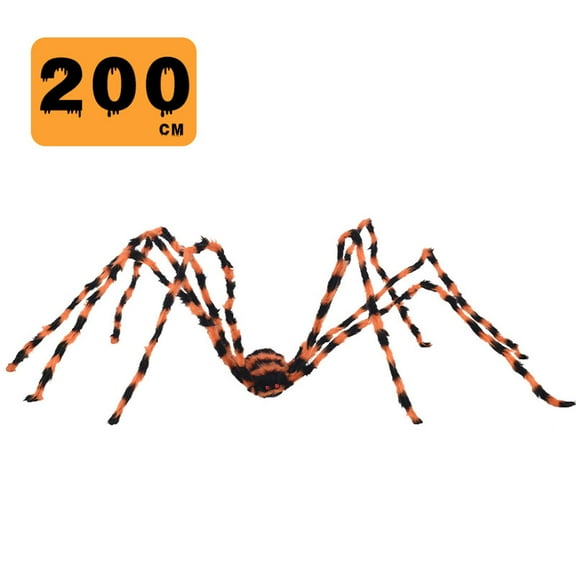 NSESSHome Halloween Spider Party Props Outdoor Decorations,Realistic Scary Spider Props for Garden,Yard,Party Creepy Halloween Decor,6.56Ft